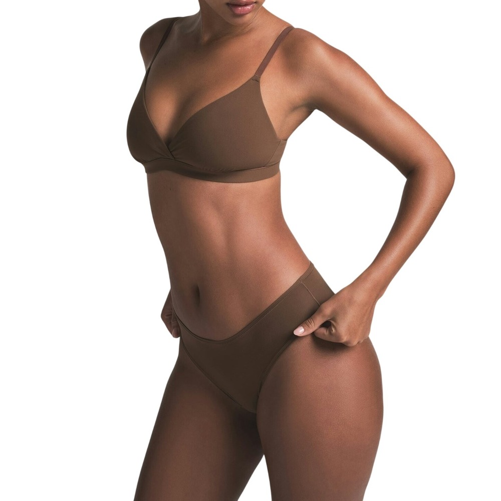 Skims Everyday Sculpt High Waist Brief Mica Brown Shapewear Medium